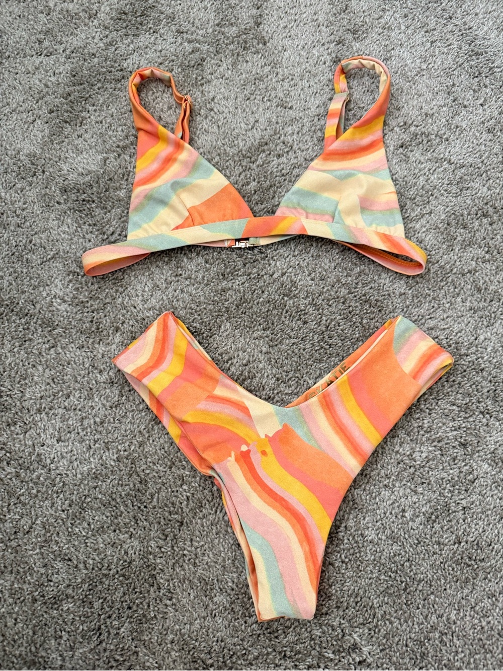 Skatie Calypso Top & Mandi Bottom in Passionfruit Print SIZE SMALL